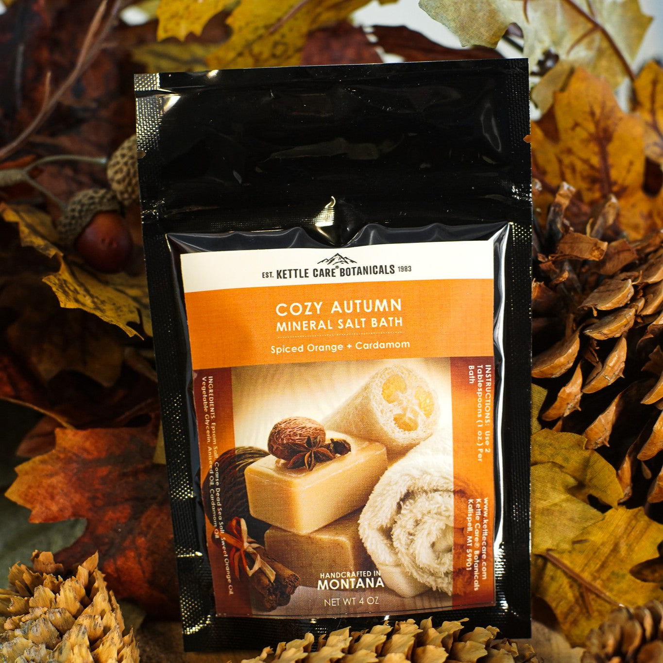 Cozy Autumn Mineral Salt Bath, 4 oz