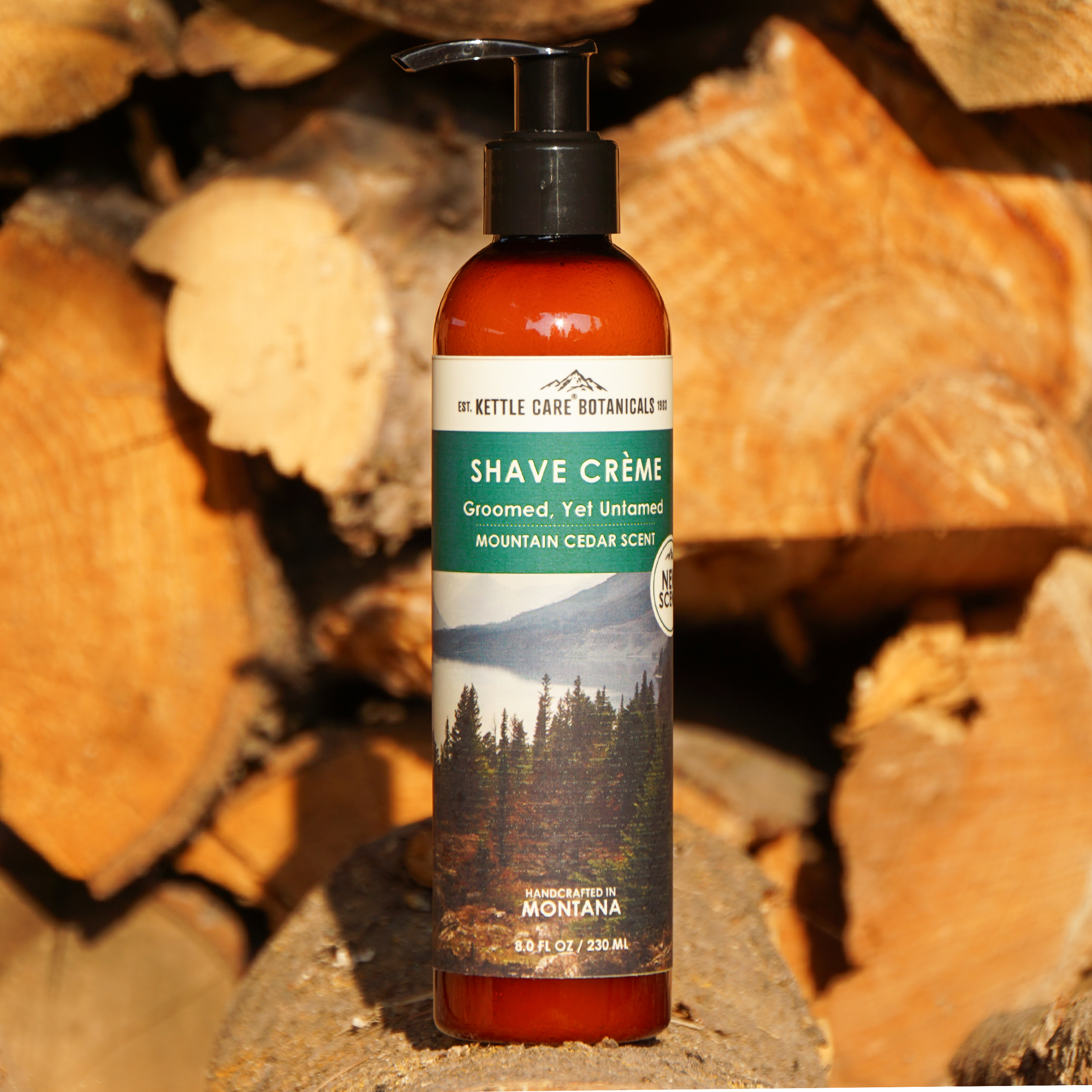Shave Crème - Mountain Cedar Scent, 8 fl oz