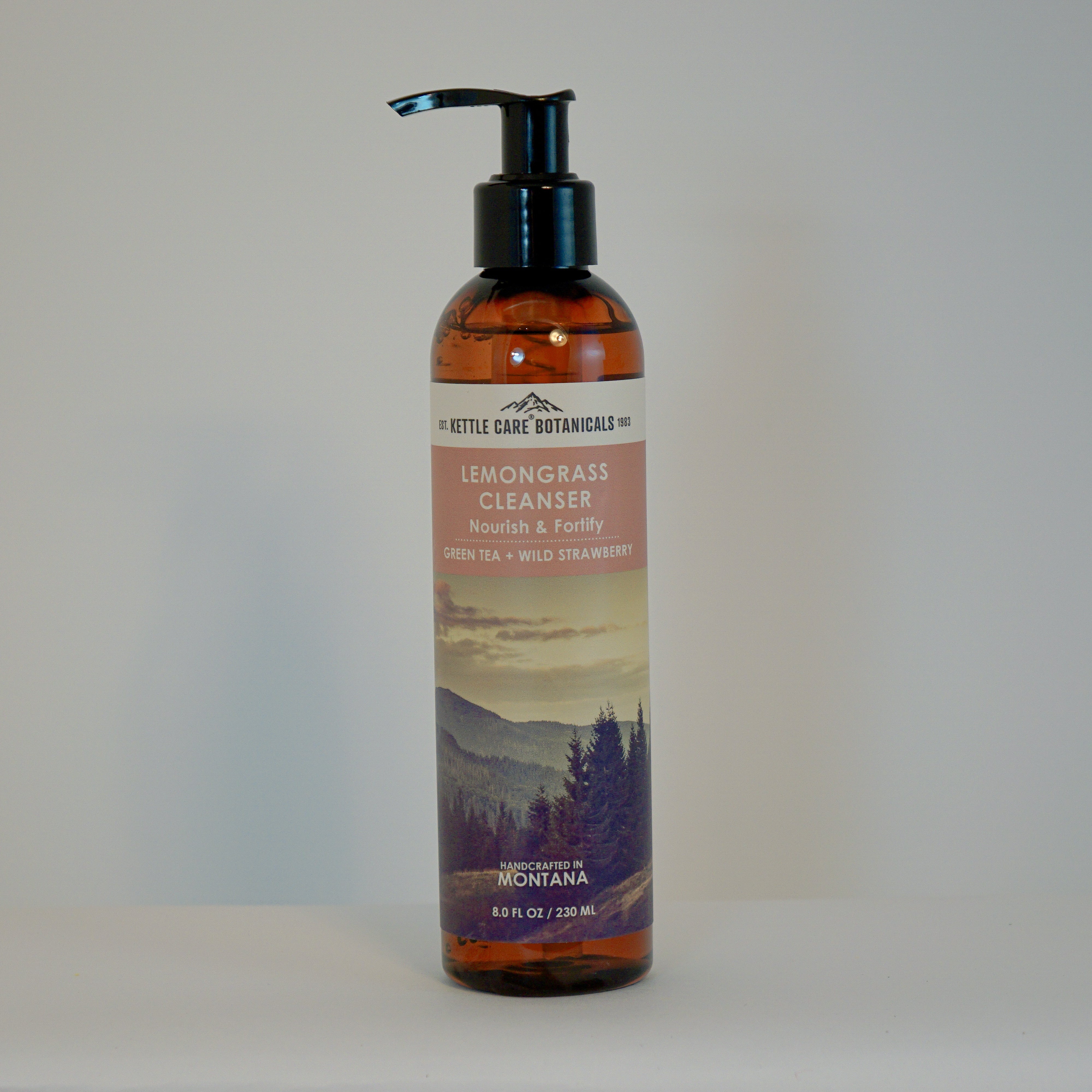 Lemongrass Cleanser with Green Tea + Wild Strawberry, 8 fl oz