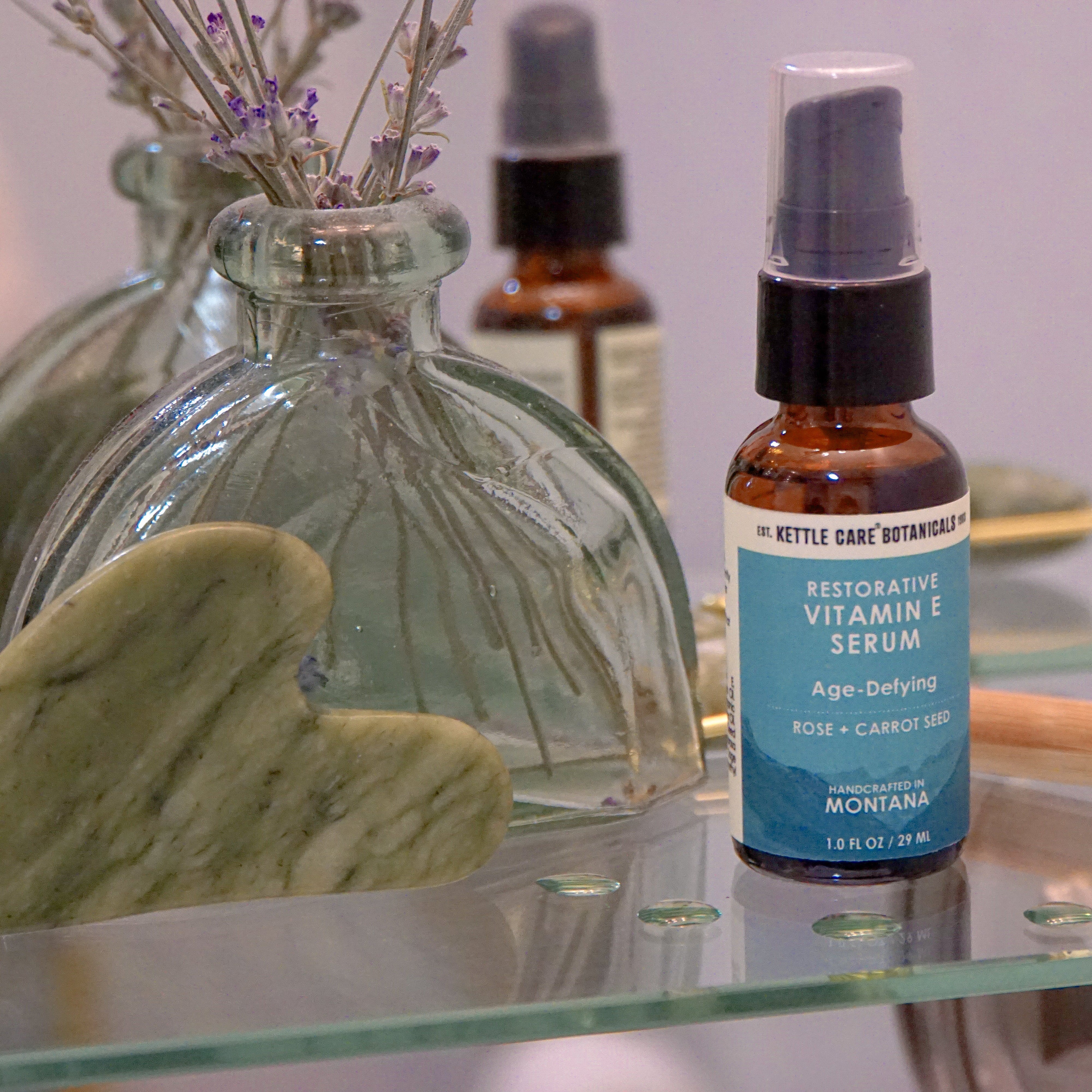 Restorative Vitamin E Serum w/ Rose + Carrot Seed, 1 fl oz