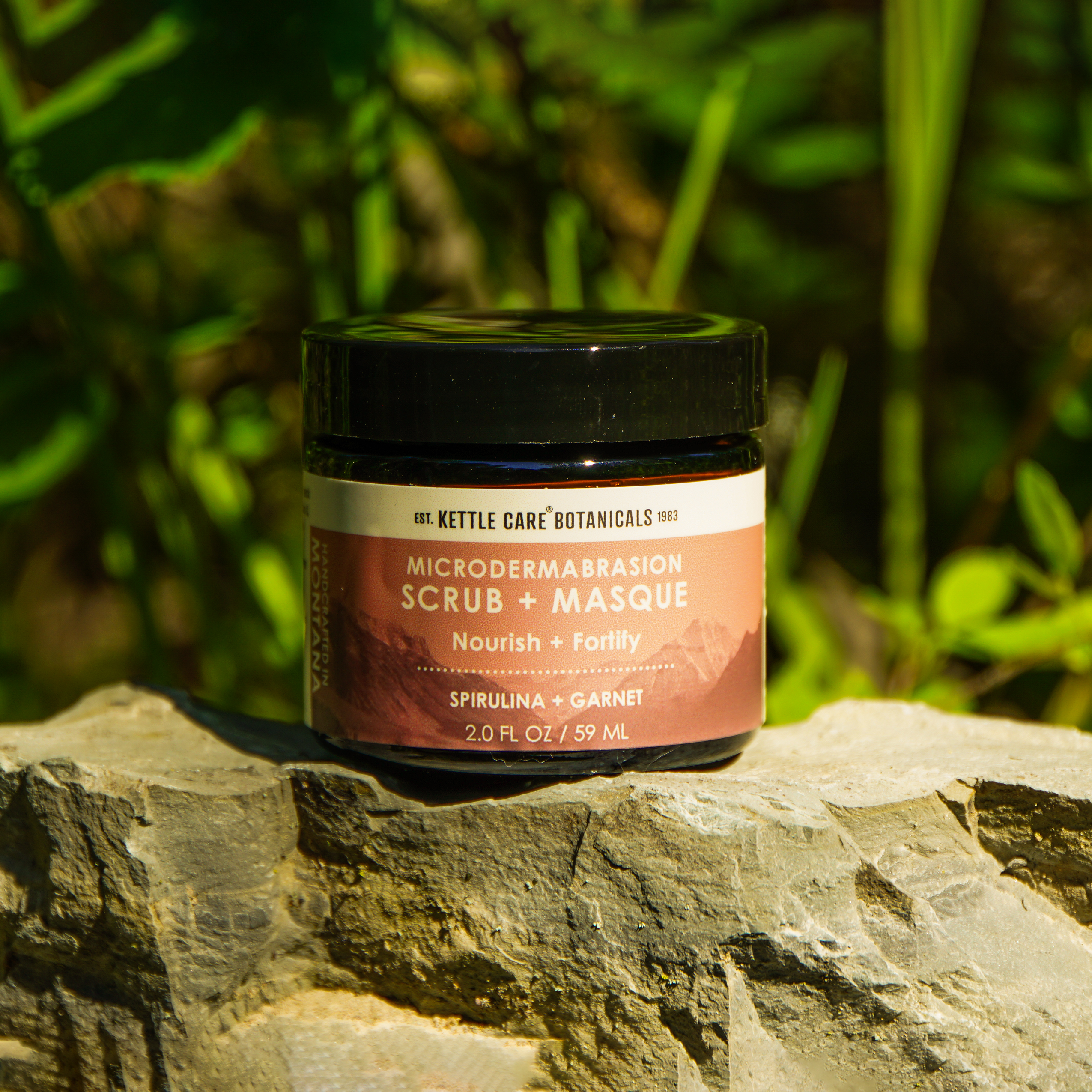 Microdermabrasion Masque & Scrub with Spirulina + Garnet Gem Powder, 2 fl oz