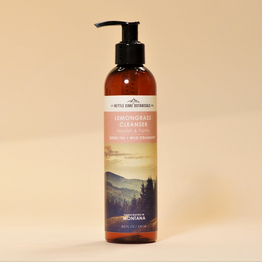 Lemongrass Cleanser with Green Tea + Wild Strawberry, 8 fl oz
