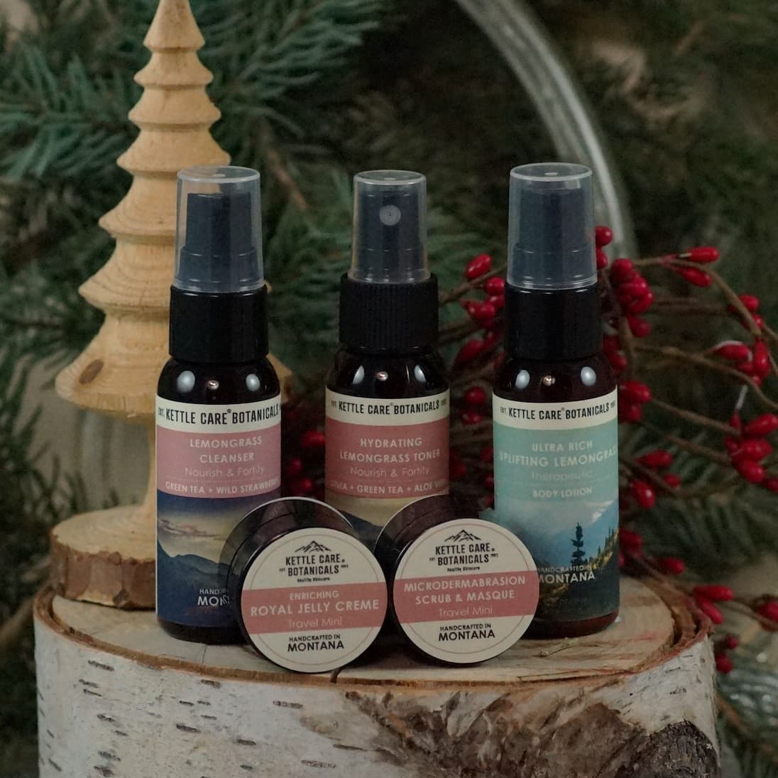 Nourish & Fortify Skincare Travel Kit - Lovely Stocking Stuffer