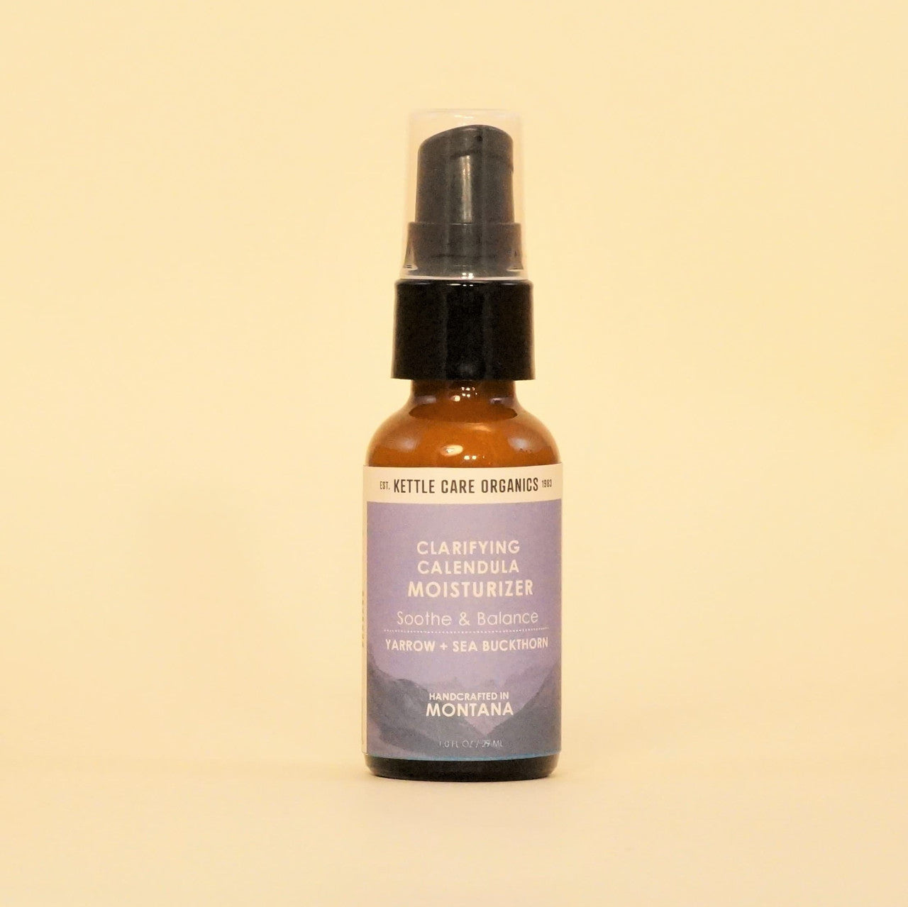 Clarifying Calendula Moisturizer with Yarrow + Sea Buckthorn, 1 oz pump