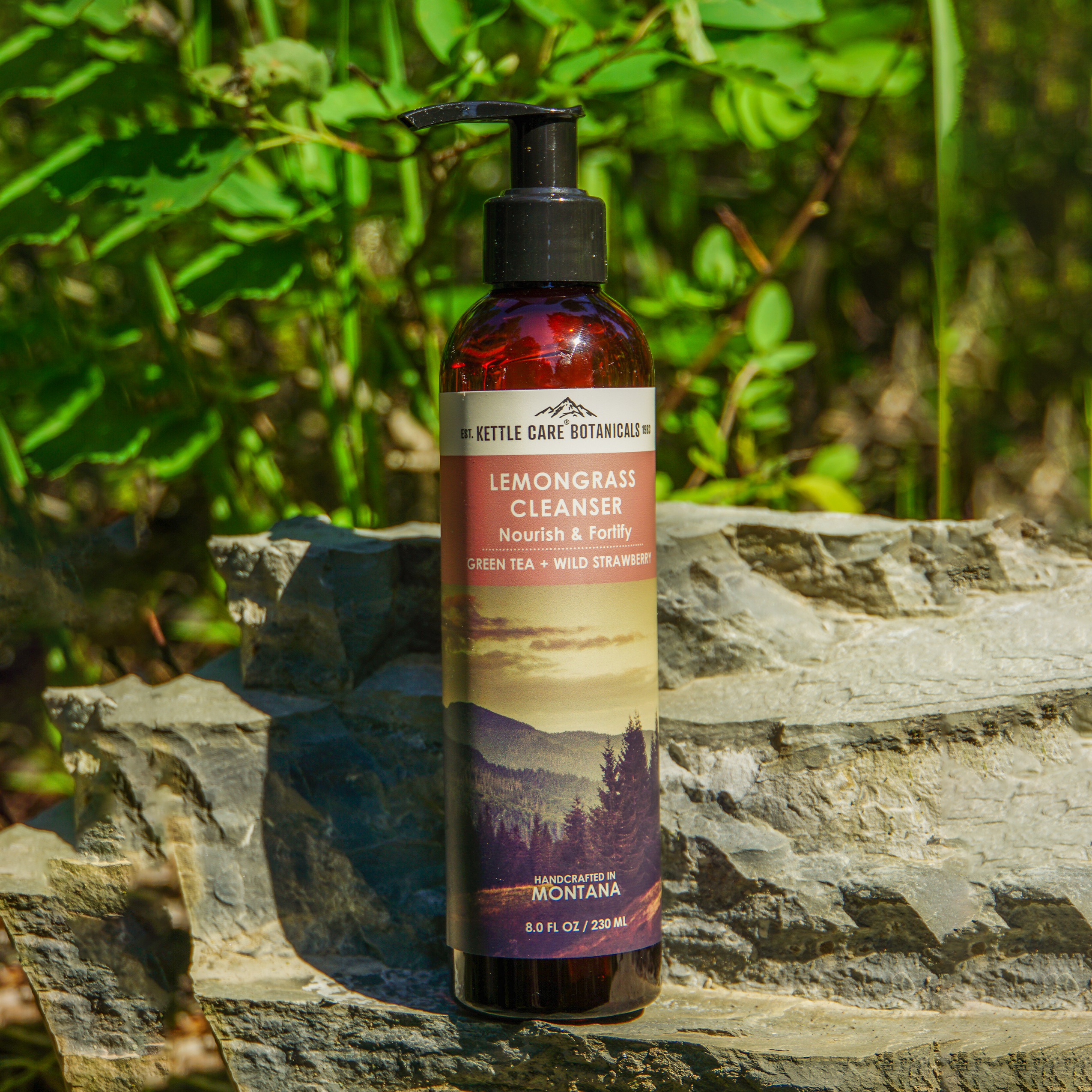 Lemongrass Cleanser with Green Tea + Wild Strawberry, 8 fl oz