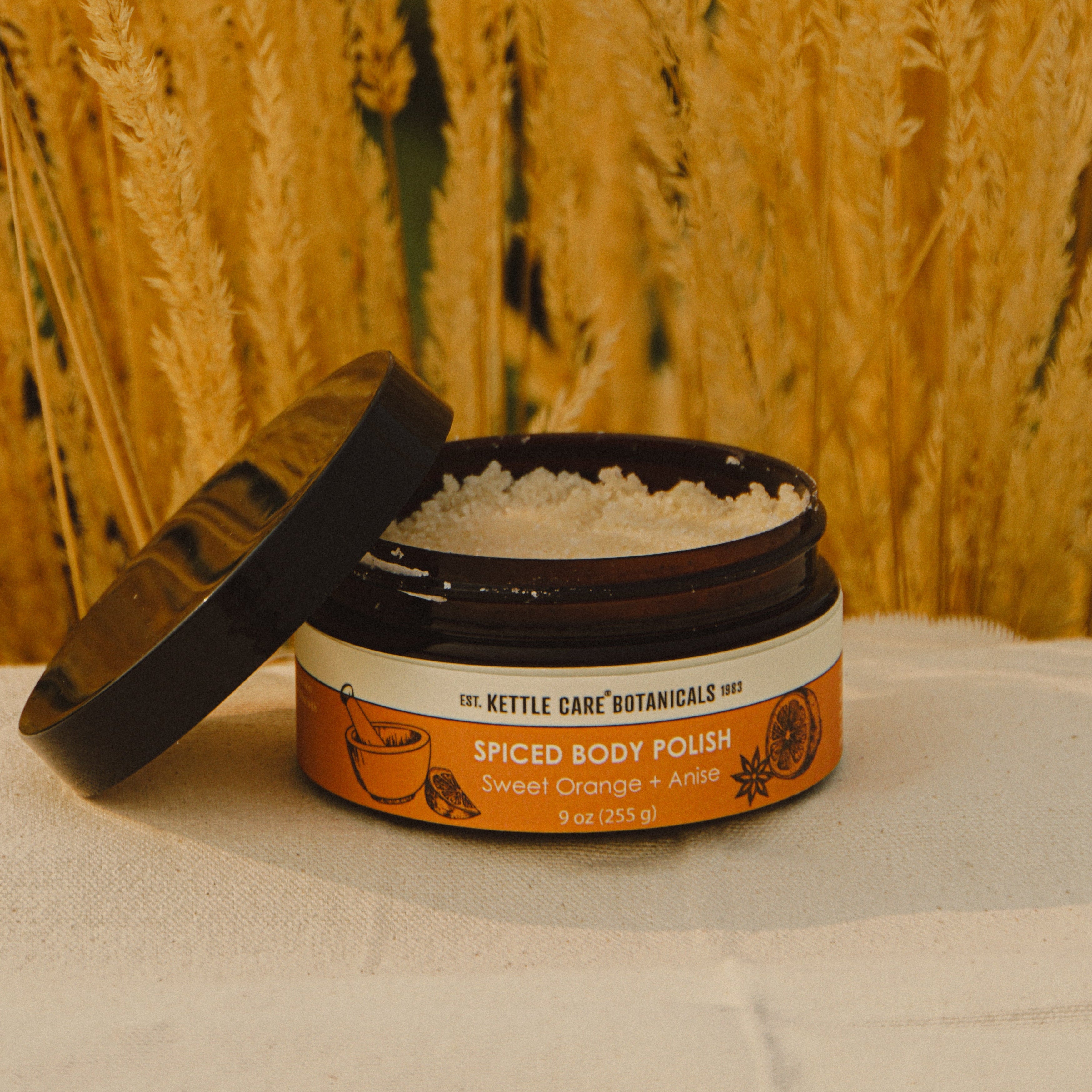 Spiced Body Polish with Sweet Orange + Anise, 9oz Autumn
