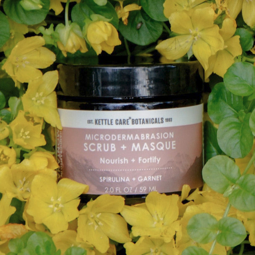 Microdermabrasion Masque & Scrub with Spirulina + Garnet Gem Powder, 2 fl oz