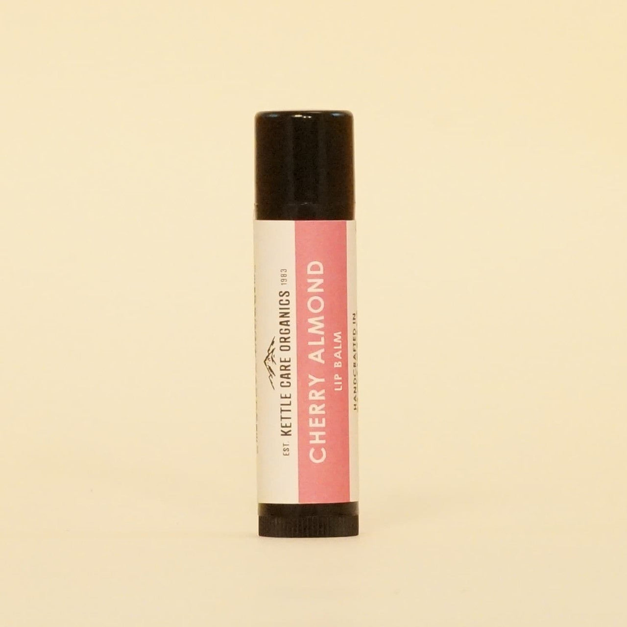 Cherry Almond Lip Balm, Handcrafted in Montana, 0.20 oz tube, pink label