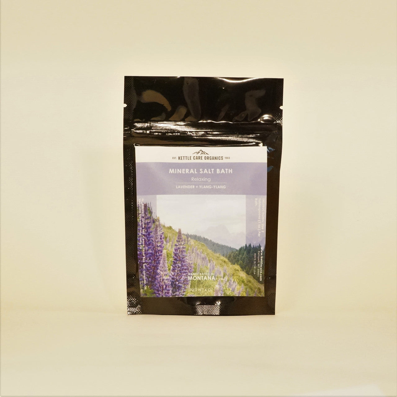 Relaxing Lavender + Ylang Ylang Mineral Salt Bath, 4oz