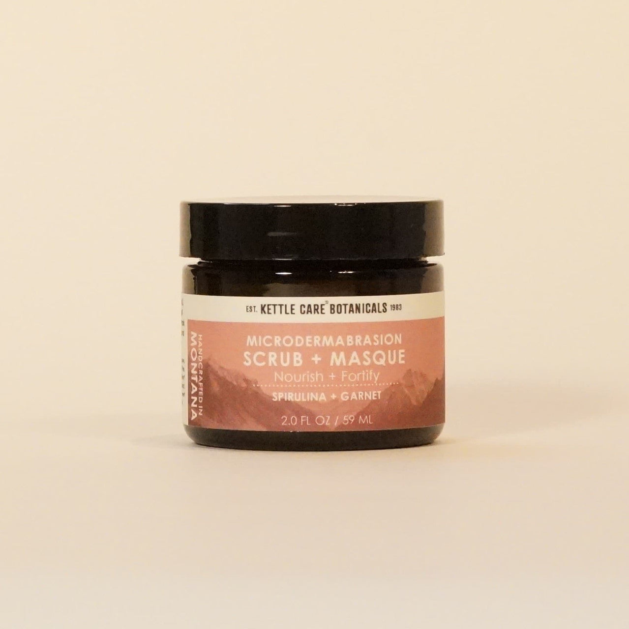 Microdermabrasion Masque & Scrub with Spirulina + Garnet Gem Powder, 2 fl oz