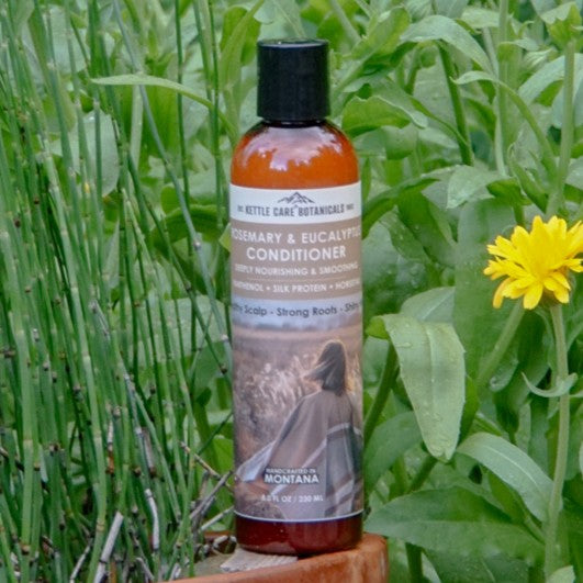 Rosemary & Eucalyptus Conditioner w/ Panthenol + Silk Protein + Horsetail, 8oz