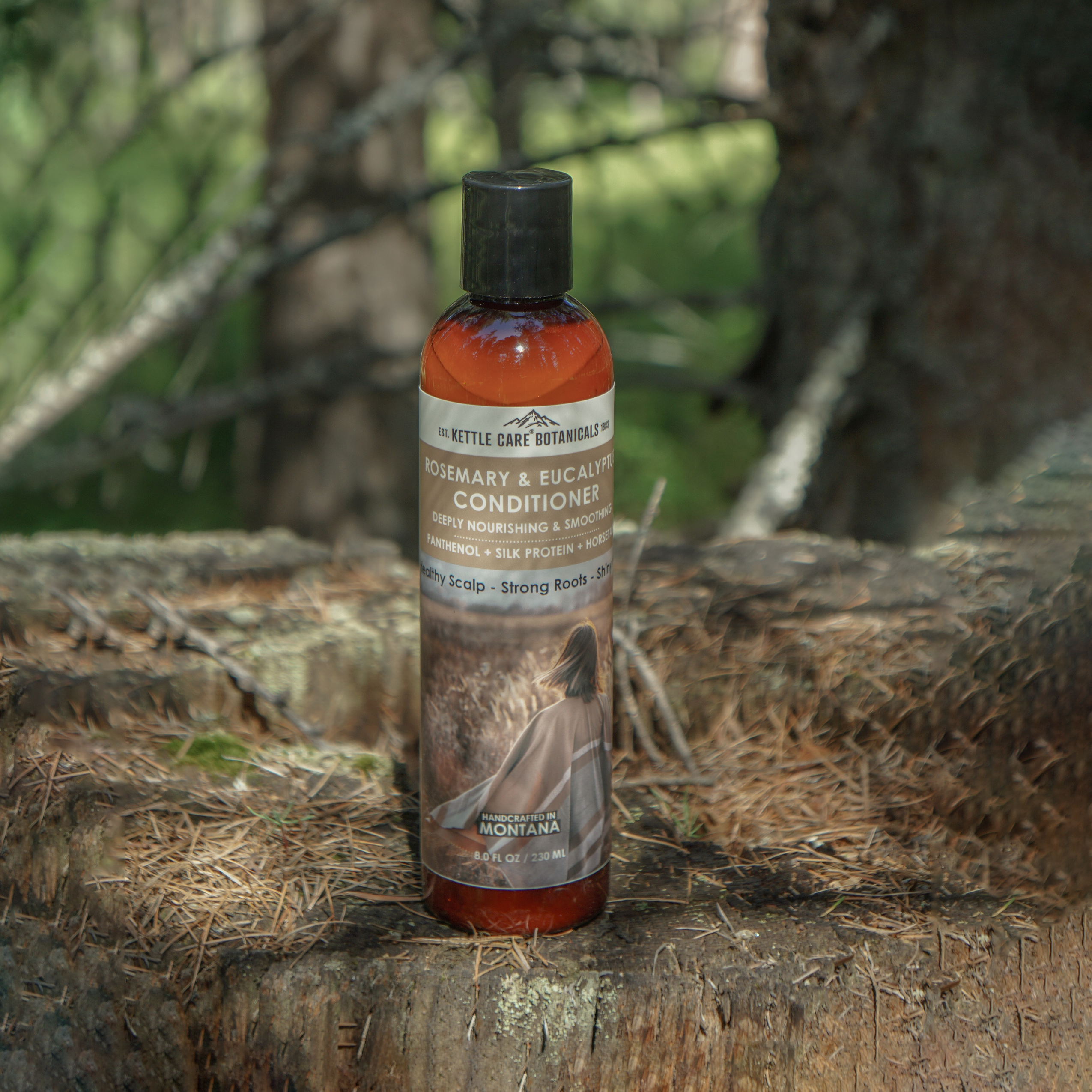 Rosemary & Eucalyptus Conditioner w/ Panthenol + Silk Protein + Horsetail, 8oz